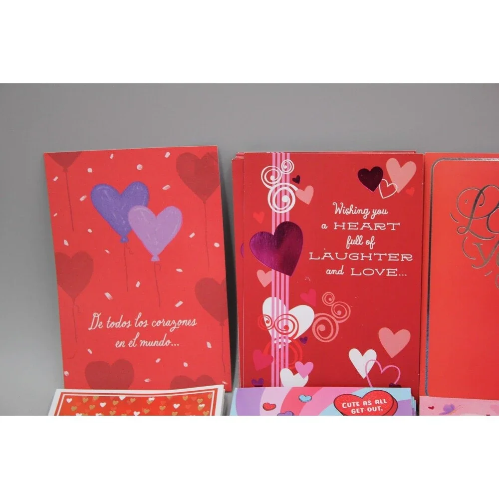 Lot of 120 Hallmark Valentine's Day Cards w/Envelopes Retail Sale New Lot 2